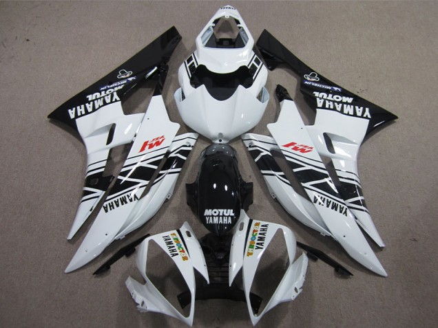 2006-2007 Black White Motul Yamaha YZF R6 Bike Fairings UK Stores 2006-2007 Black White Motul Yamaha YZF R6 Bike Fairings UK Stores