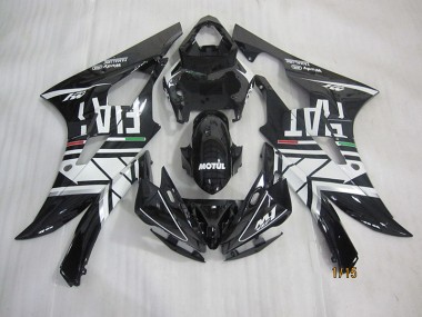 2006-2007 Black White Motul Fiat Yamaha YZF R6 Motorcycle Fairings UK Stores