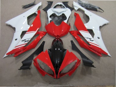 2008-2016 Red White Black Yamaha YZF R6 Motorcycle Fairing Kit UK Stores