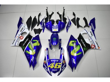 2017-2021 Monster Blue Movistar 46 Yamaha YZF R6 Motorcycle Bodywork UK Stores